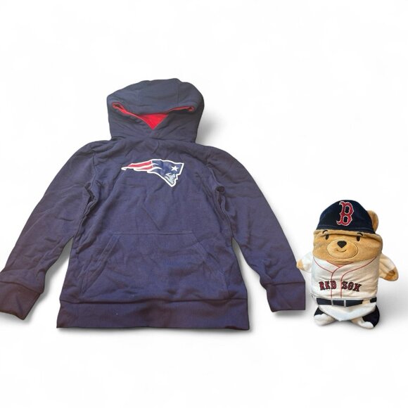 Cubcoats NFL Patriots Child’s Hoodie Size 6-7; 2-1 Transforms Hoodie Soft Plush - Picture 1 of 11